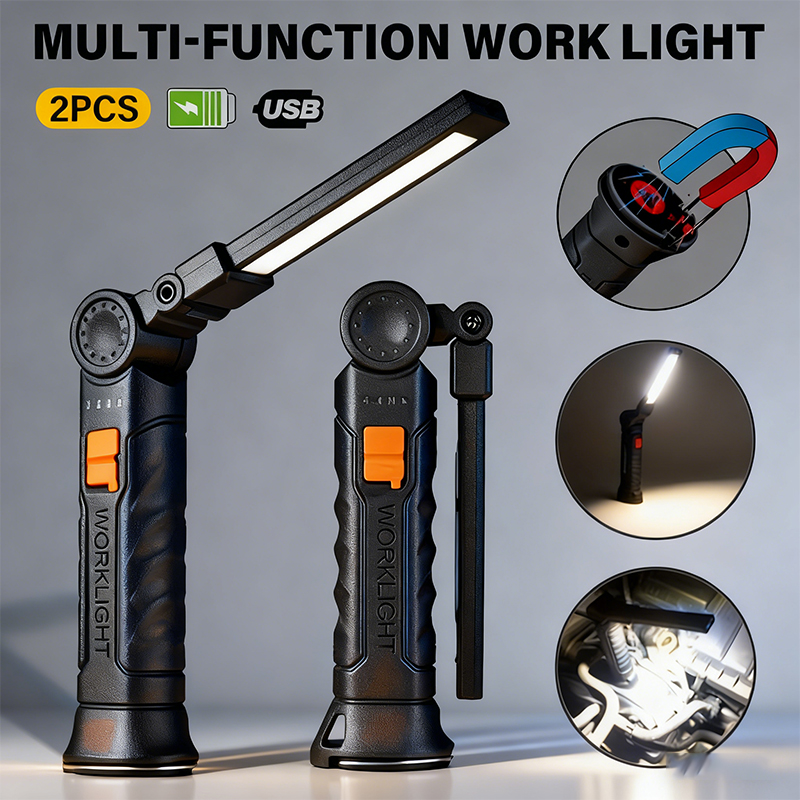 Hanging Outdoor Lighting - 휴대용 COB LED 손전등 USB 충전식