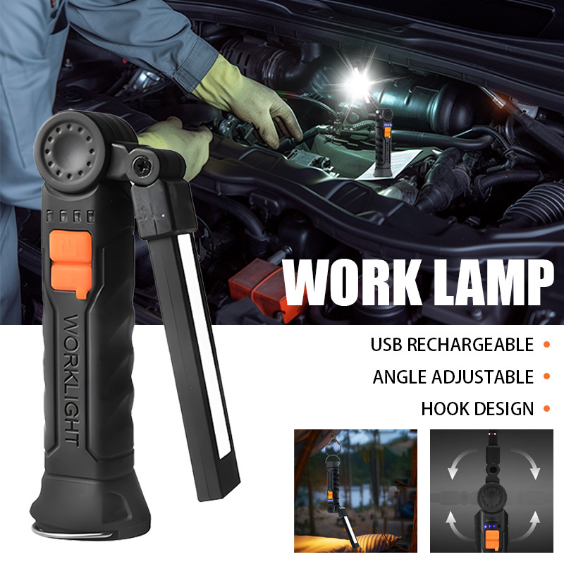 Hanging Outdoor Lighting - 휴대용 COB LED 손전등 USB 충전식