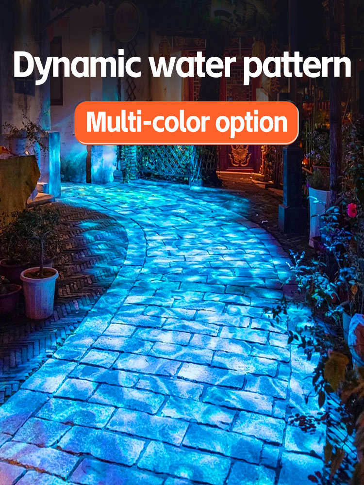 Outdoor Lighting Logo - 고출력 3D 다이나믹 물결 야외 프로젝션