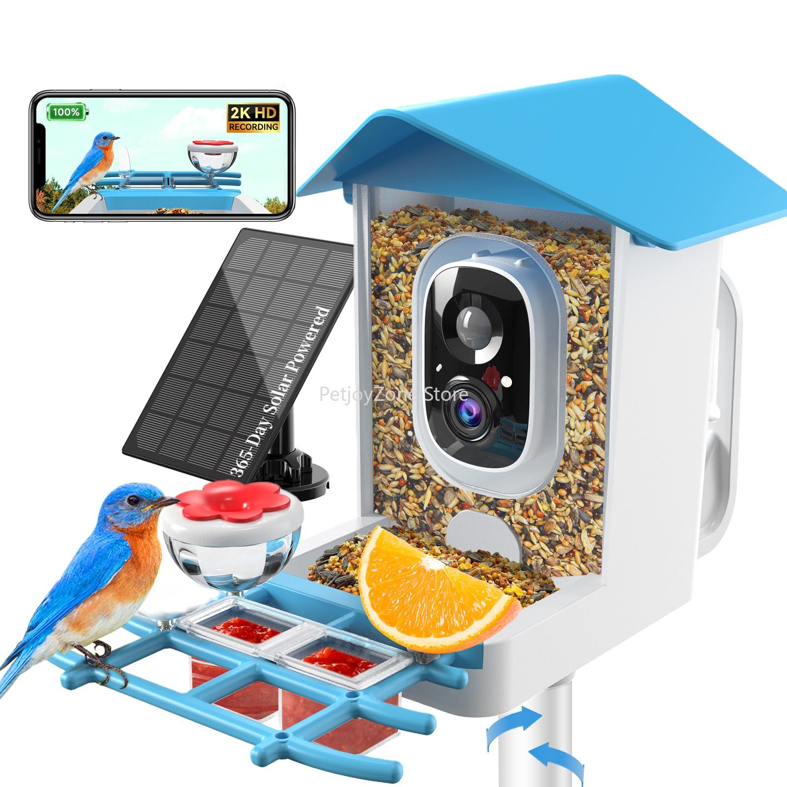Motion Sensor Outdoor - 스마트 새 모이통 카메라 2K 라이브
