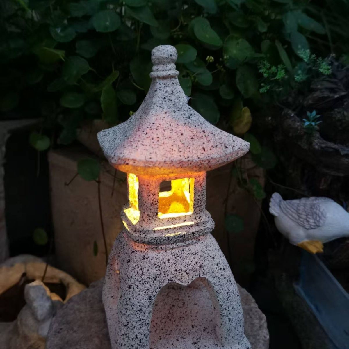 Outdoor Lighting Japanese - 파고다 태양광 정원등 동양식 랜턴 야외