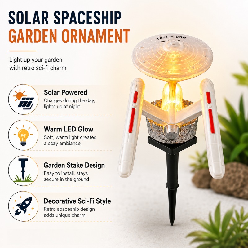 스타 트렉 USS 엔터프라이즈 솔라 가든 스테이크 라이 - Outdoor Lighting Under Pergola 리뷰 및 가격