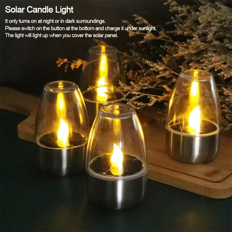 LED 태양 양초 빛 Flameless 충전식 야간 조 - Outdoor Lighting Under Pergola 리뷰 및 가격