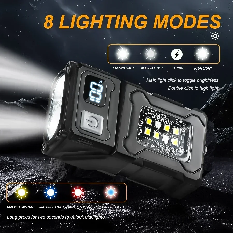 미니 충전식 LED 포켓 손전등 휴대용 측면 COB 토 - Outdoor Lighting Junction Box 리뷰 및 가격
