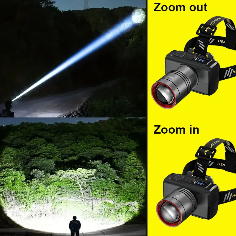 2026 LED 디지털 충전식 헤드램프 초강력 헤드 L - Motion Sensor Outdoor 리뷰 및 가격