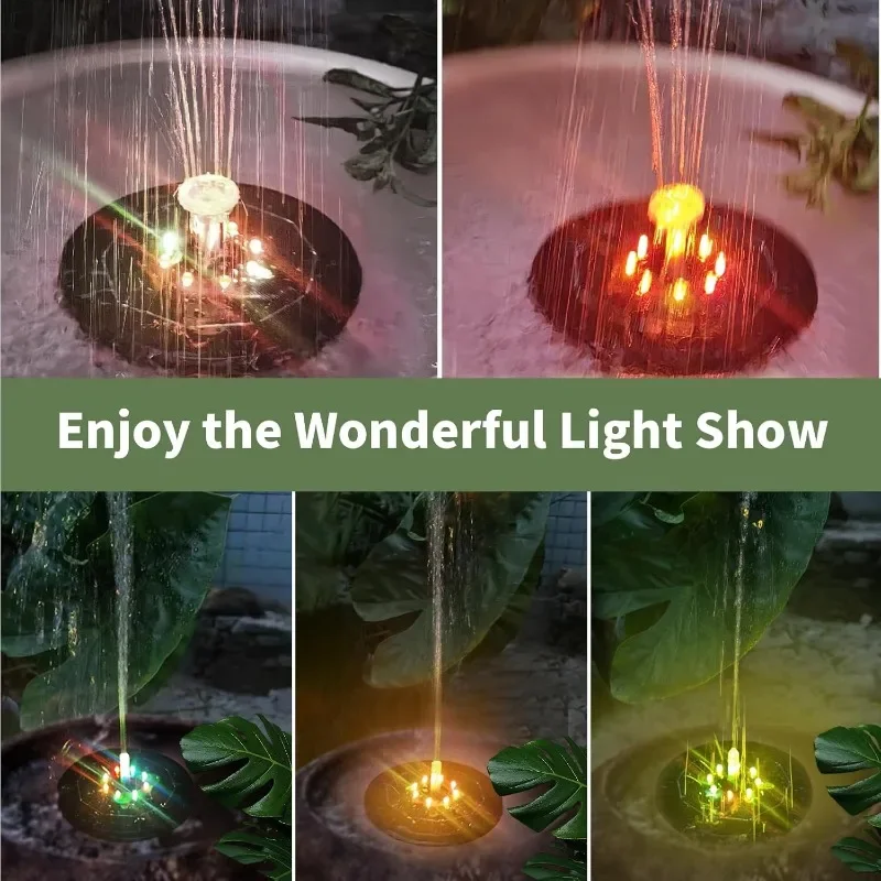 LED 조명 태양열 분수 조명, 회전 분수, 워터 펌프 - Outdoor Lighting Under Pergola 리뷰 및 가격