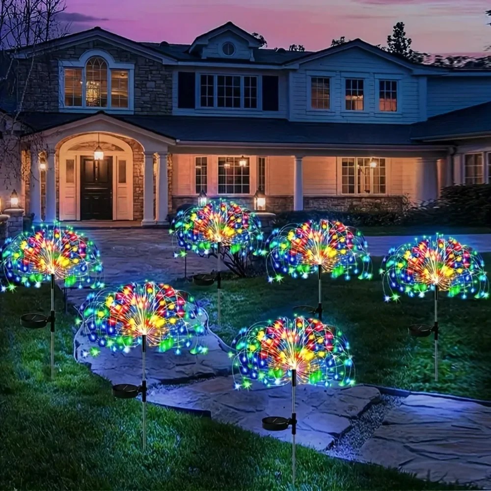 태양광 LED 불꽃놀이 장식등 야외 정원 장식 8가지  - Outdoor Lighting Under Pergola 리뷰 및 가격