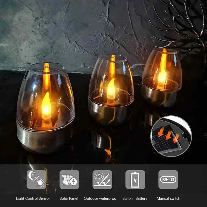 LED 스테인레스 스틸 태양 촛불 조명 야외 파티오 정 - Outdoor Lighting Under Pergola 리뷰 및 가격
