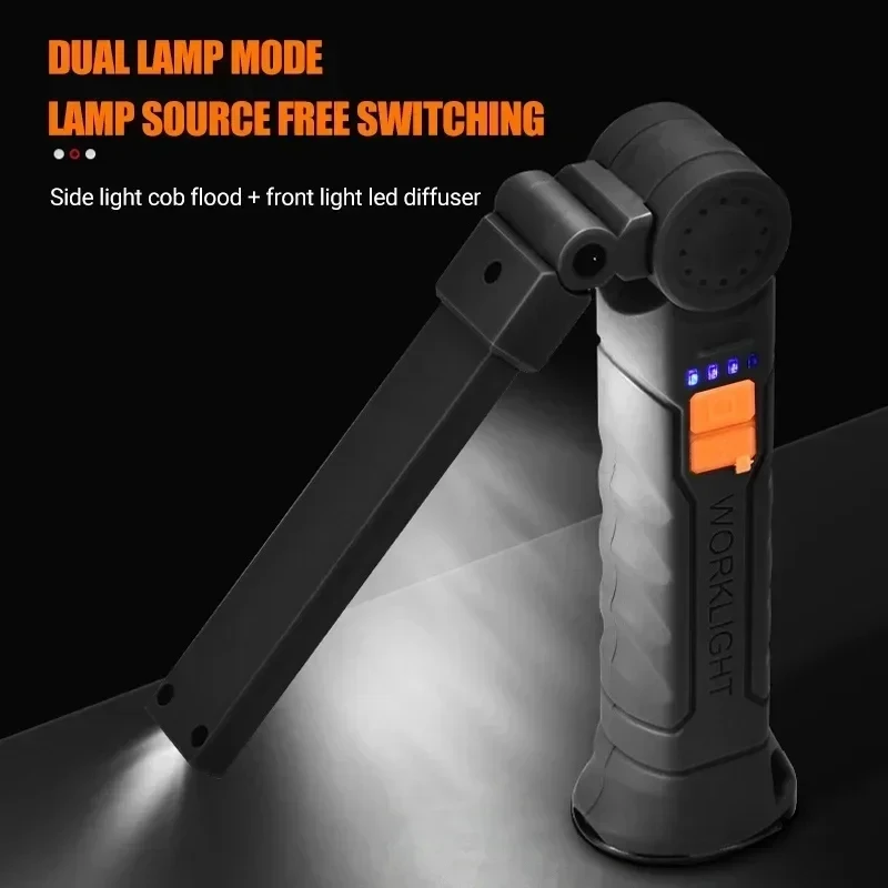 휴대용 COB LED 손전등 USB 충전식 작업등 내장 - Hanging Outdoor Lighting 리뷰 및 가격