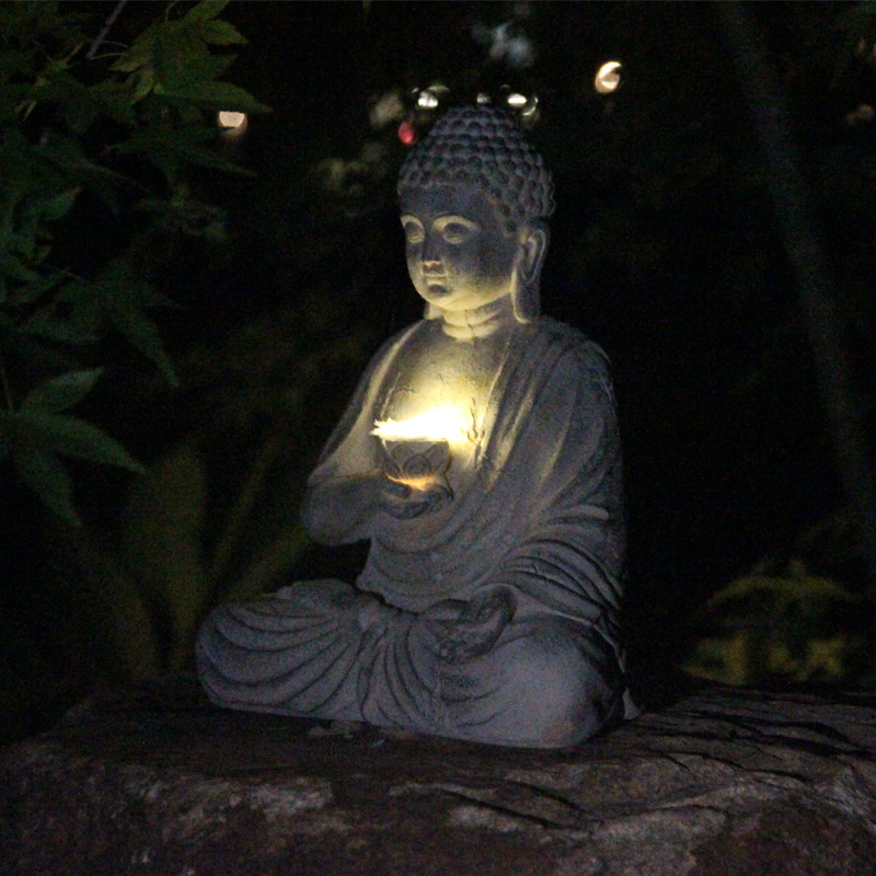 수지 태양 부처님 동상 조각 정원 장식 조명 선 아시아 - Outdoor Lighting Japanese 리뷰 및 가격