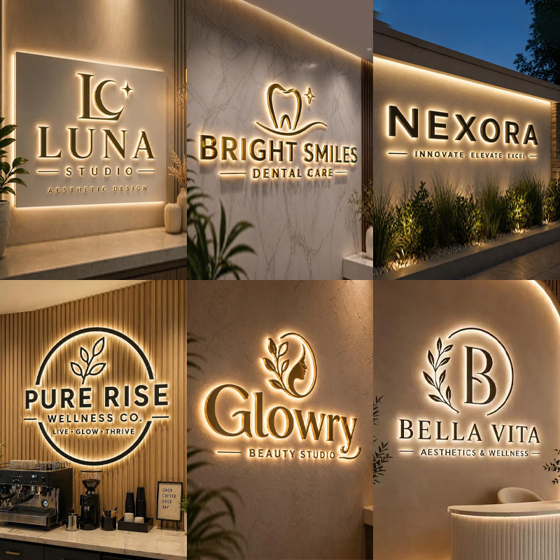 맞춤형 비즈니스 로고 백라이트 금속 간판 LED 글자, - Outdoor Lighting Logo 리뷰 및 가격