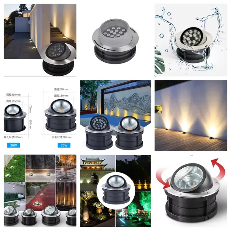 OEM ODM 맞춤형 10W 20W 매립형 LED 조명 - Outdoor Lighting In Ground 리뷰 및 가격
