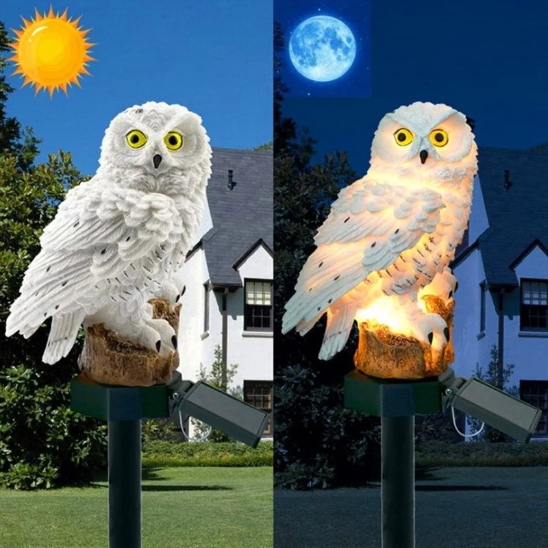 태양광 올빼미 조각상 정원등 LED 방수 야외 장식 ( - Outdoor Lighting Under Pergola 리뷰 및 가격
