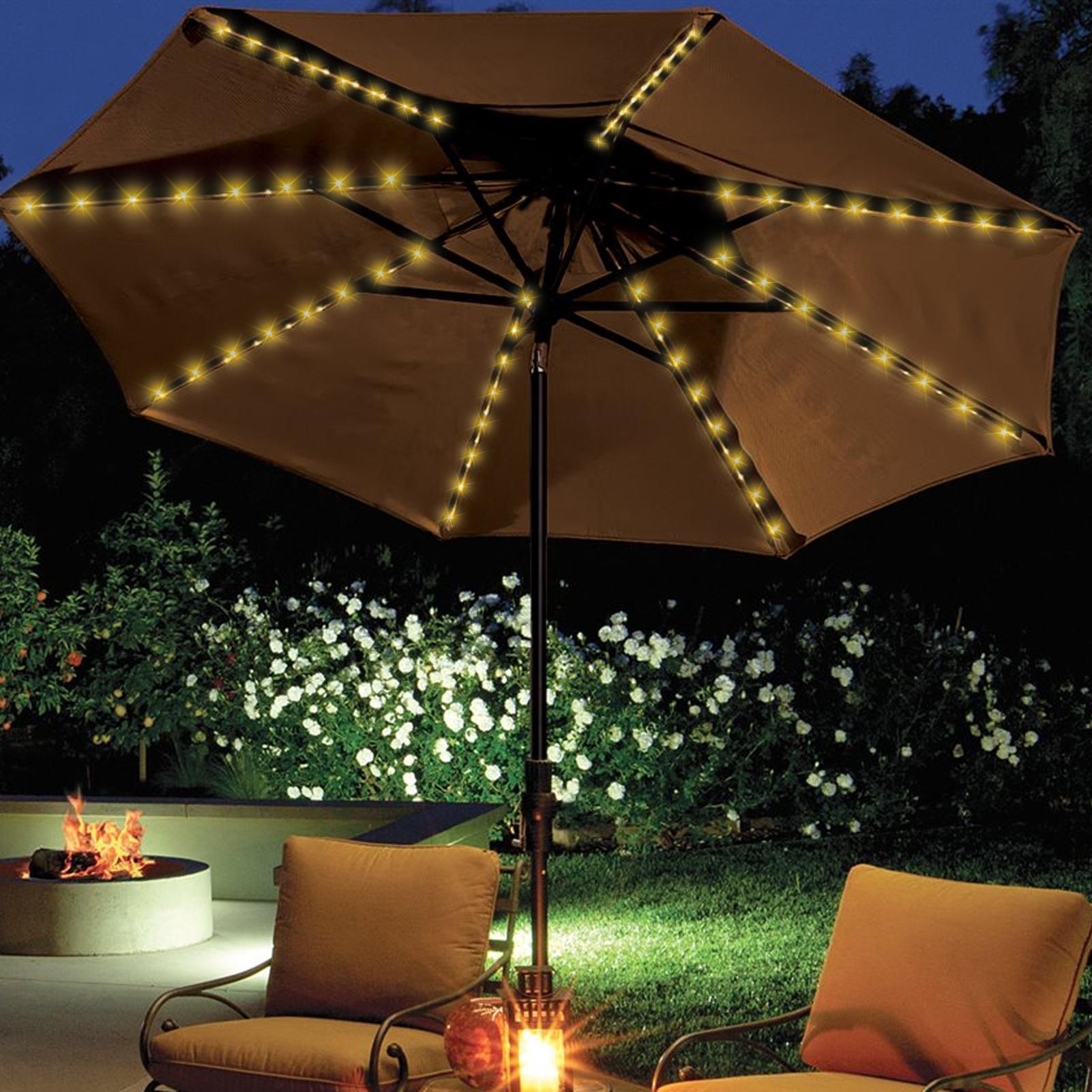 태양광 우산 스트링 라이트 104 LED 파라솔 스트링 - Outdoor Lighting Under Pergola 리뷰 및 가격