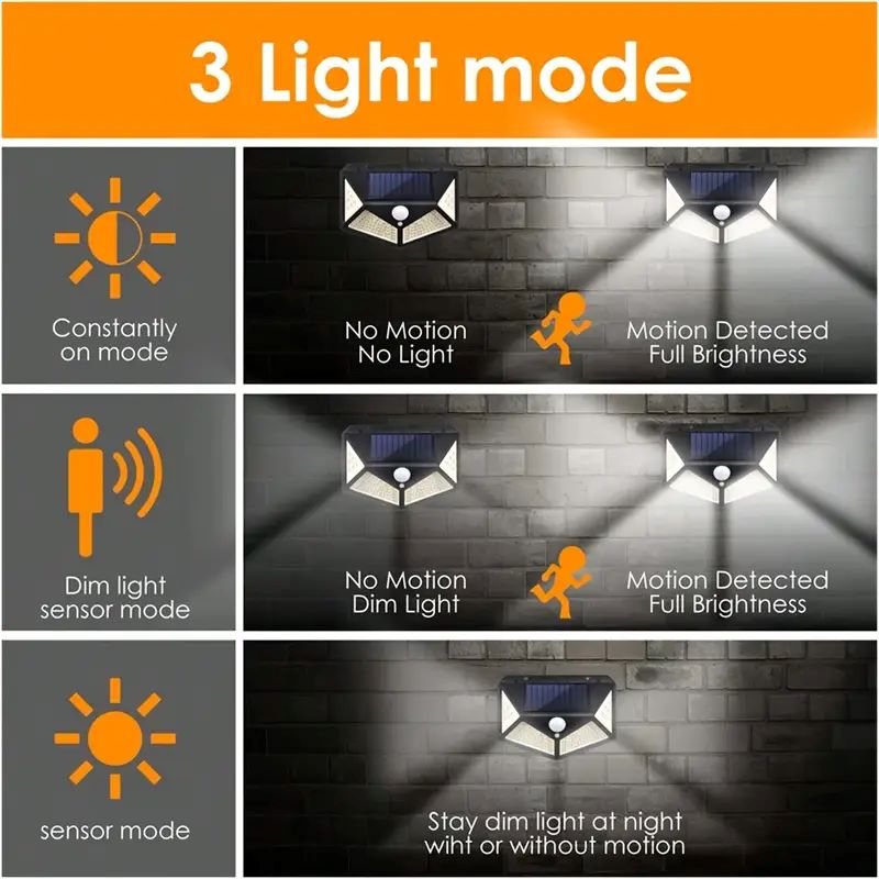 100LED 야외 태양광 정원등, 모션 센서 방수 태양 - Motion Sensor Outdoor 리뷰 및 가격