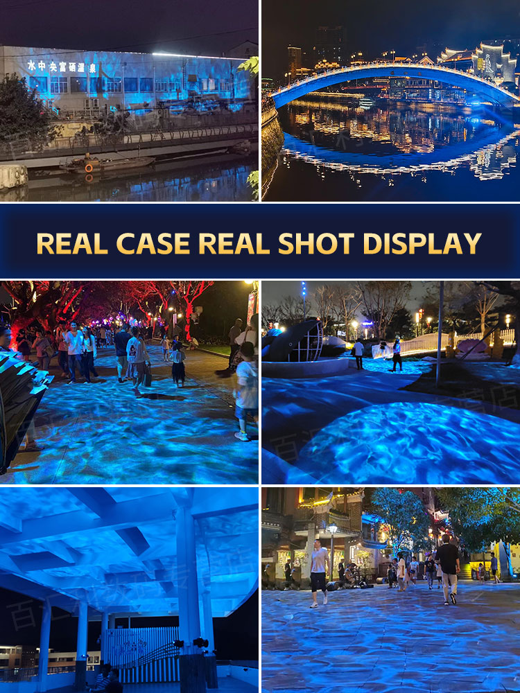 고출력 3D 다이나믹 물결 야외 프로젝션 조명, 지면  - Outdoor Lighting Logo 리뷰 및 가격