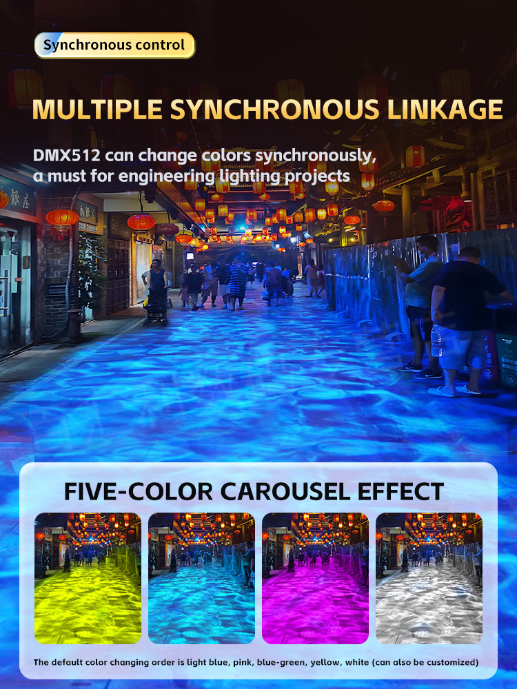 고출력 3D 다이나믹 물결 야외 프로젝션 조명, 지면  - Outdoor Lighting Logo 리뷰 및 가격