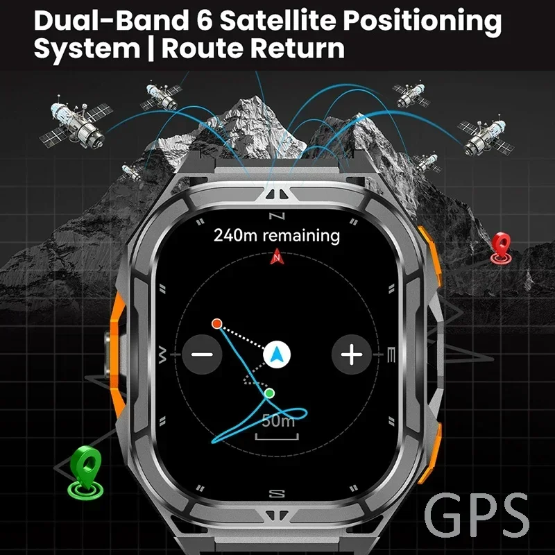 럭셔리 AMOLED 스마트워치, 실제 GPS 탑재, 5 - Outdoor Lighting Japanese 리뷰 및 가격