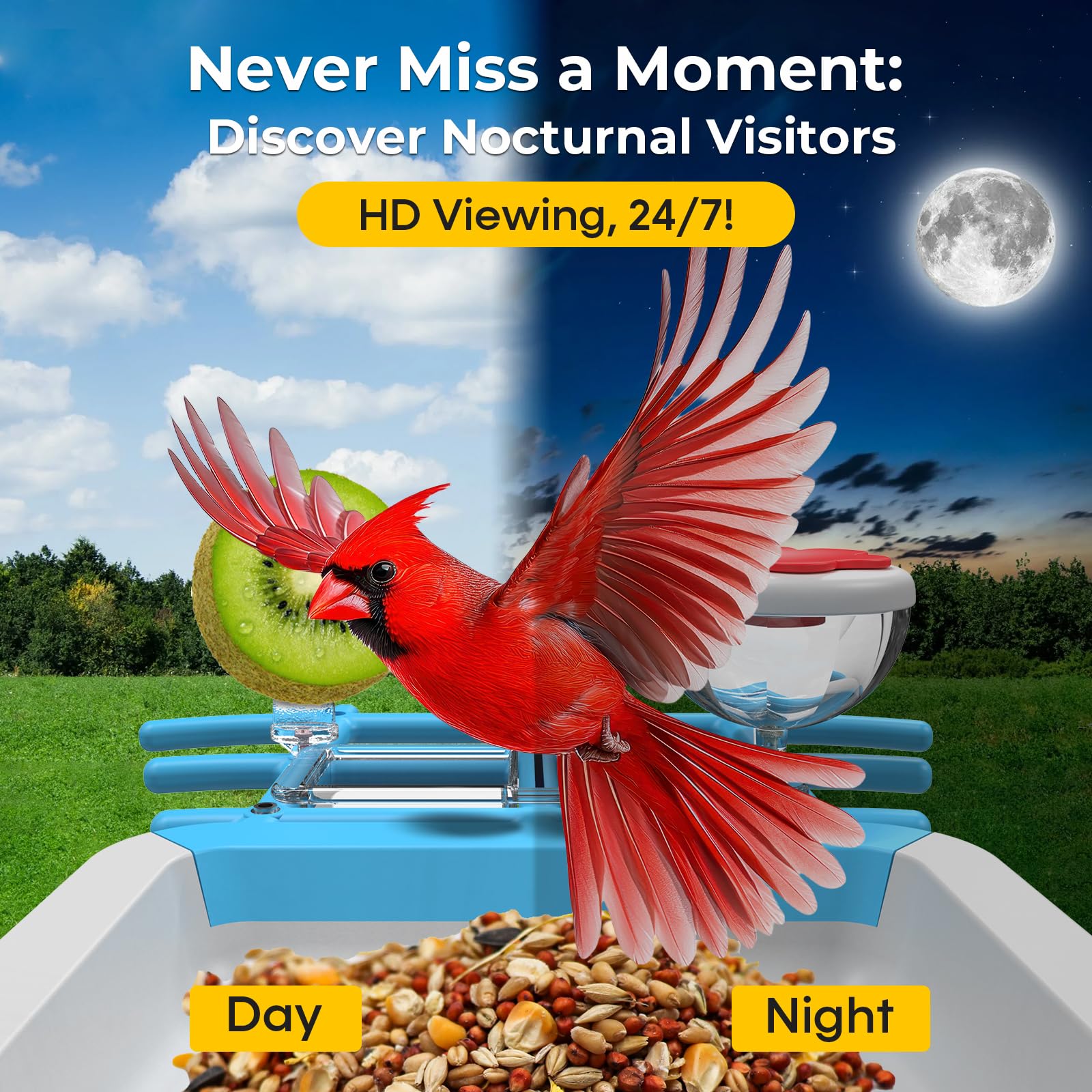 스마트 새 모이통 카메라 2K 라이브 스트리밍 AI 인 - Motion Sensor Outdoor 리뷰 및 가격