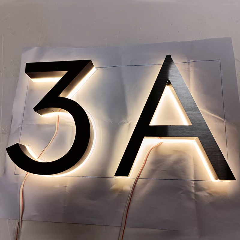 금속 3D LED 주택 번호등 야외 스테인리스 스틸 조 - Outdoor Lighting Logo 리뷰 및 가격
