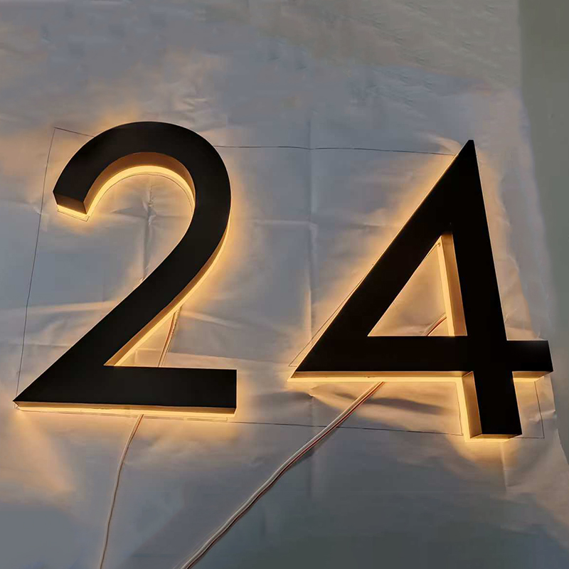 금속 3D LED 주택 번호등 야외 스테인리스 스틸 조 - Outdoor Lighting Logo 리뷰 및 가격