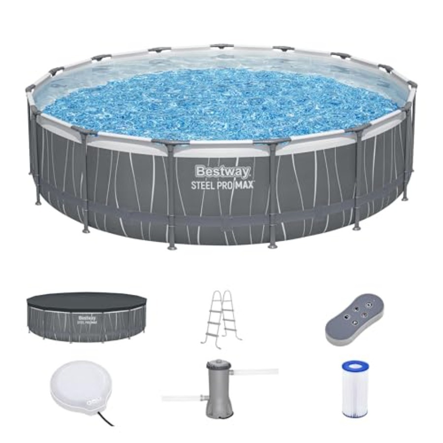 15피트 x 42인치 지상 수영장, 원형 금속 프레임  - Outdoor Lighting In Ground 리뷰 및 가격