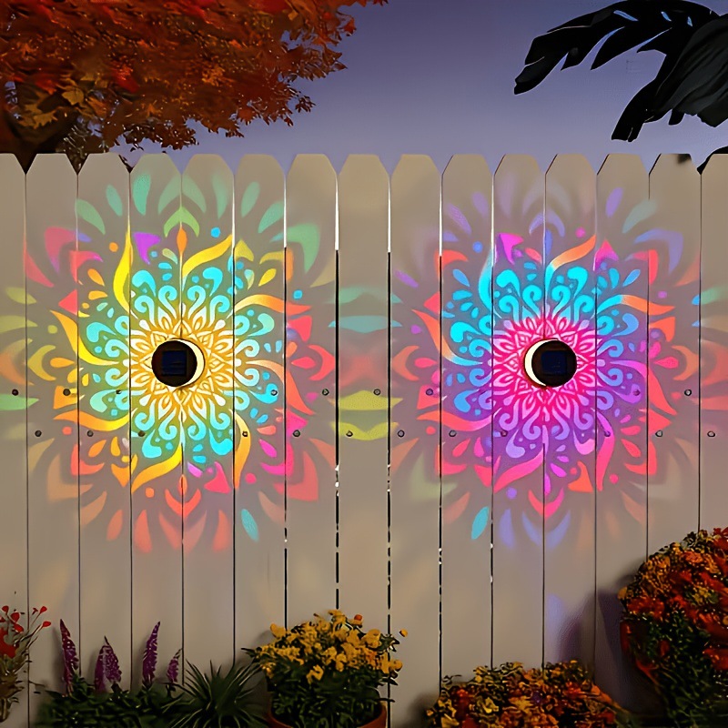 태양광 LED 벽등 만다라 프로젝션 랜턴 방수 야외 마 - Outdoor Lighting Under Pergola 리뷰 및 가격