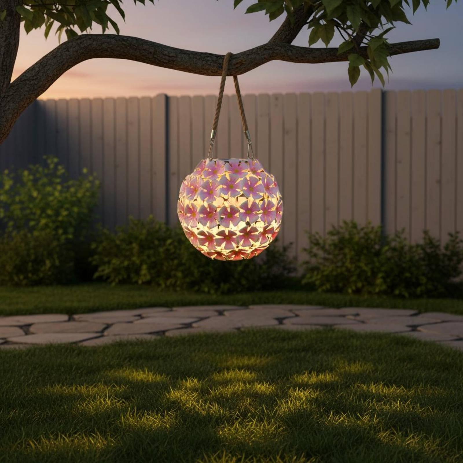 태양광 구동 철제 꽃 모양 랜턴 LED 야외 장식 조명 - Hanging Outdoor Lighting 리뷰 및 가격
