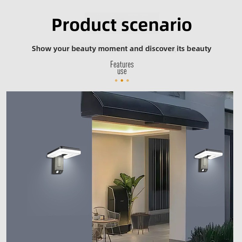 새로운 스마트 야외 접이식 태양 벽 램프 유럽 스타일  - Motion Sensor Outdoor 리뷰 및 가격
